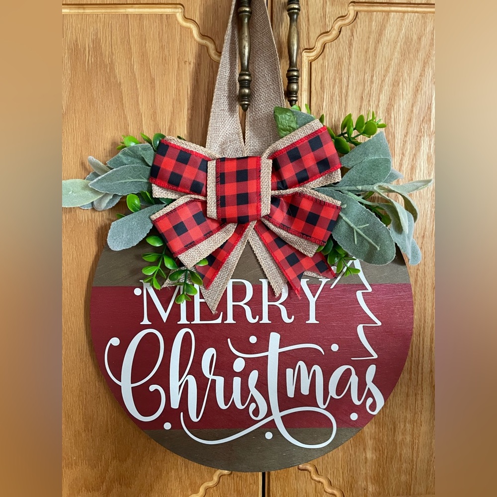 Holiday door sign